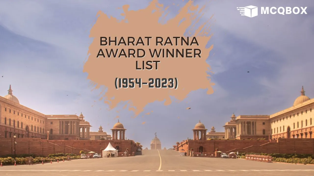 Bharat Ratna Award Winner List (19542024) MCQBOX